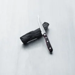 Old Farmer table knife, wood-stainless steel