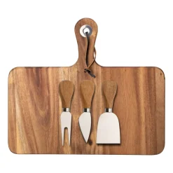 Oline cheese tray acacia 4 pieces, 26x29 cm