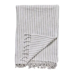 Olivia throw 130x170 cm, Off white-linen