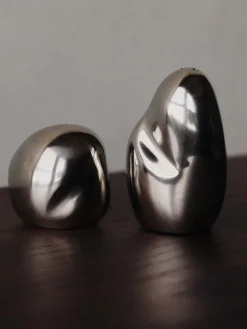 Orevo salt and pepper shaker set, Polished Stainless Steel