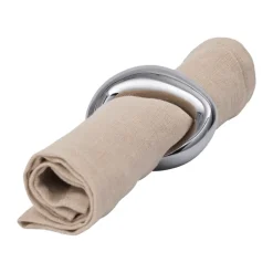 Orrith napkin ring 4-pack, Silver