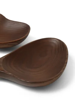 Os salad cutlery 2 pieces, Dark brown