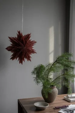 Oslo advent star Ø44 cm, Red ochre