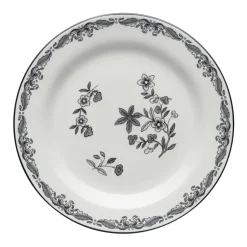 Ostindia Black plate, Ø 21 cm