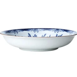 Ostindia Floris deep plate Ø22 cm, Blue