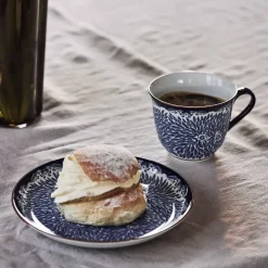 Ostindia Floris mug 40 cl and plate Ø20 cm, Bluen