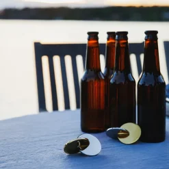 Otto bottle opener, brass
