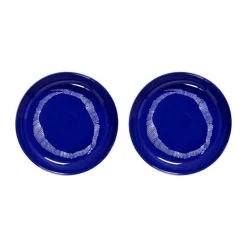 Ottolenghi Feast deep plate Ø22 cm 2-pack, Dark blue stripes-white