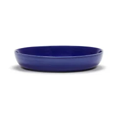 Ottolenghi Feast deep plate Ø22 cm 2-pack, Dark blue stripes-white