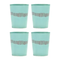 Ottolenghi Feast tea cup 33 cl 4-pack, Azure stripes-red