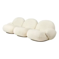 Pacha sofa 3-seat with arm support, Karakorum 001-pearl gold