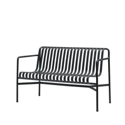 Palissade Dining bench with armrests, Anthracite