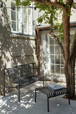 Palissade Dining bench with armrests, Anthracite