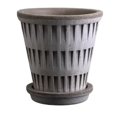 Pantheon raw pot, Grey, Ø16 cm