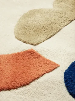 Panto tufted rug, Off white, Ø70 cm