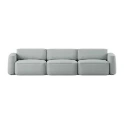 Patch 3-seater sofa, Linara 253 Swedish Grey