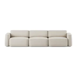 Patch 3-seater sofa, Linara 05 Porridge
