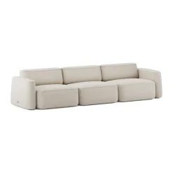 Patch 3-seater sofa, Linara 05 Porridge