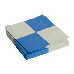 Pattern Dinner Check napkin 40x40 cm 20-pack, Grey-blue L