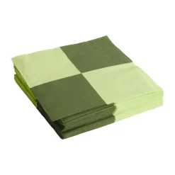 Pattern Dinner Check napkin 40x40 cm 20-pack, Light green-dusty green L