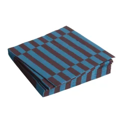 Pattern Lunch Stripe napkin 33x33 cm 20-pack, Anthracite-bordeaux pillar