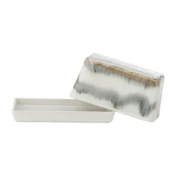 Paula butter dish 11.5x17.5 cm, Gray
