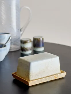 Paula butter dish 11.5x17.5 cm, Nature