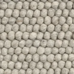 Peas wool rug 170x240 cm, Soft grey