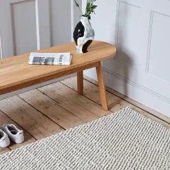 Peas wool rug 170x240 cm, Soft grey