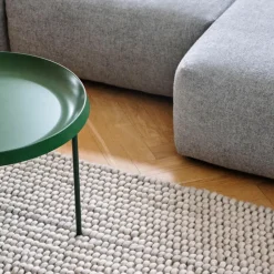 Peas wool rug 170x240 cm, Soft grey