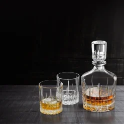 Perfect Serve whiskey set 3 pieces, clear