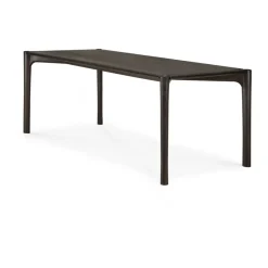 PI Dining table, Dark brown teak, 200x95 cm