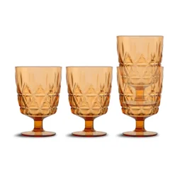 Picknick Juni glass 4-pack, Amber
