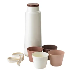 PICNIC thermos bottle with 4 copper, Blossom