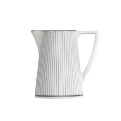 Pin Stripe milk pitcher 20 cl, white