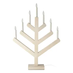 Pine advent candle 62 cm, white washed