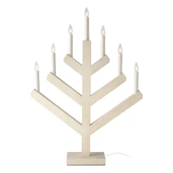 Pine advent candle 62 cm, white washed