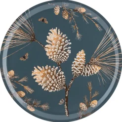 Pine Cone tray Ø 38 cm, Thunder blue
