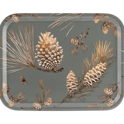 Pine Cone tray 28x36 cm, Moss grey