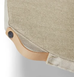 Pinnockio seat cushion, Linen beige