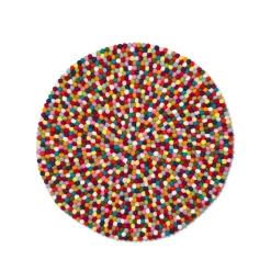 Pinocchio rug round, Multi, 90 cm