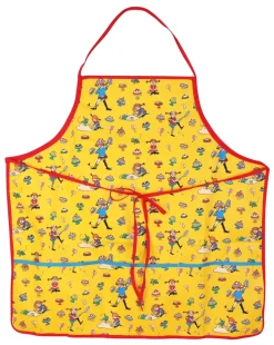 Pippi Baking Apron Adult 70x70 cm, Yellow