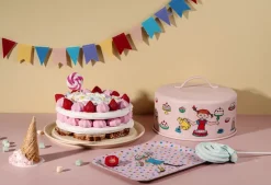Pippi cake stand with dome, Birthday