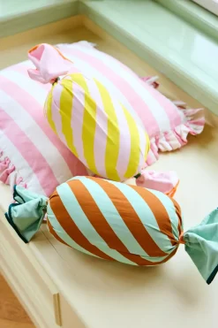 Pippi caramel cushion, Pink