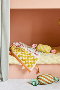 Pippi caramel cushion, Pink