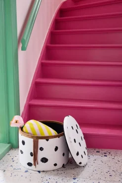 Pippi caramel cushion, Pink