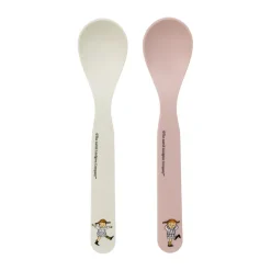 Pippi Cirkus spoon 2-pack, Pink-white