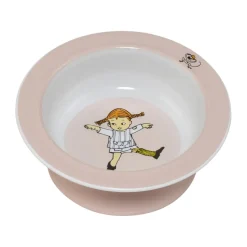 Pippi Cirkus suction cup plate Ø15.5 cm, Pink