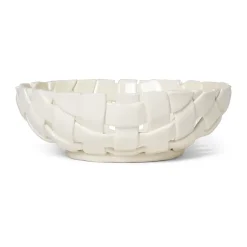 Plait bowl Ø30 cm, Off white