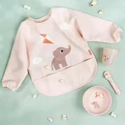 Playground bib with sleeve, Powder